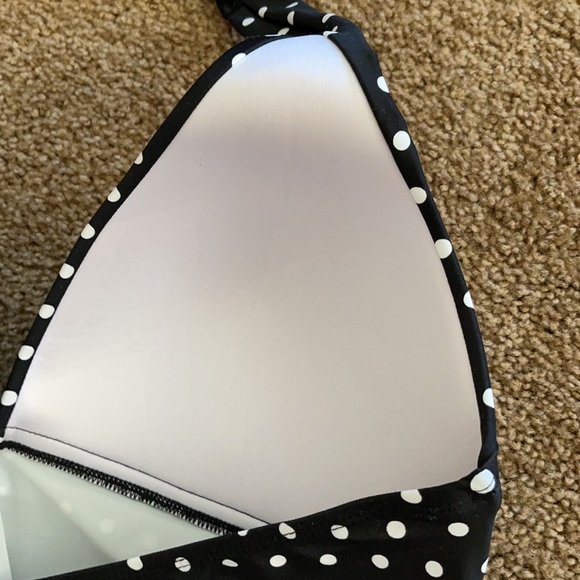 Swimsuit black/white polka dot womens a XXL14-16 - Picture 3 of 8